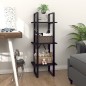 vidaXL Bücherregal 3 Fächer Schwarz 40x30x105 cm Holzwerkstoff vidaXL Bücherregal 3 Fächer Schwarz 40x30x105 cm Holzwerkstoff