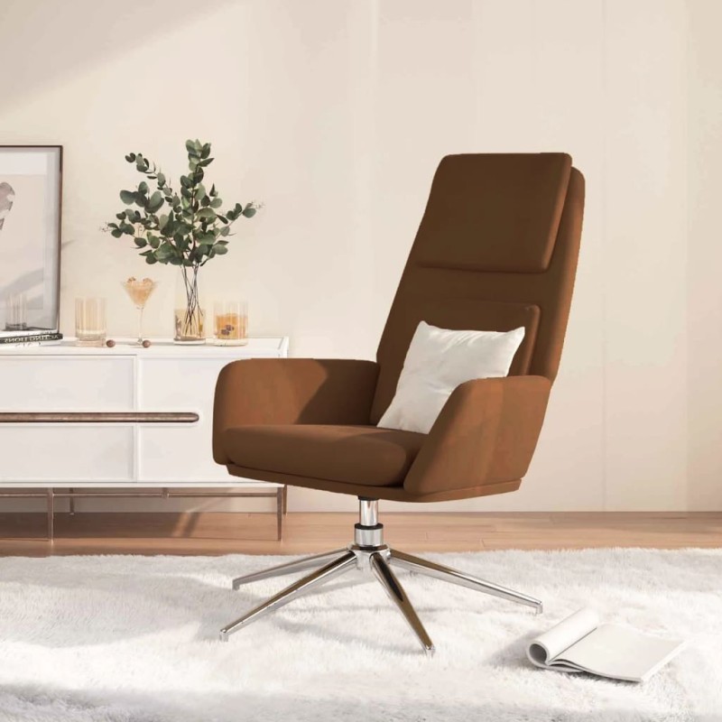 Relaxsessel Braun Wildleder-Optik Relaxsessel Braun Wildleder-Optik