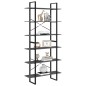 vidaXL Hochschrank Grau 100x30x210 cm Massivholz Kiefer vidaXL Hochschrank Grau 100x30x210 cm Massivholz Kiefer