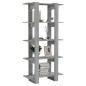 vidaXL Bücherregal/Raumteiler Grau Sonoma 80x30x160 cm Holzwerkstoff vidaXL Bücherregal/Raumteiler Grau Sonoma 80x30x160 cm Holzwerkstoff