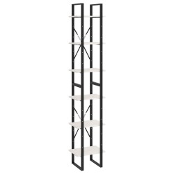 vidaXL Hochschrank Weiß 40x30x210 cm Massivholz Kiefer