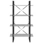 vidaXL Bücherregal 4 Fächer Betongrau 80x30x140 cm Holzwerkstoff vidaXL Bücherregal 4 Fächer Betongrau 80x30x140 cm Holzwerkstoff