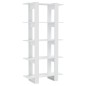 vidaXL Bücherregal/Raumteiler Hochglanz-Weiß 80x30x160 cm vidaXL Bücherregal/Raumteiler Hochglanz-Weiß 80x30x160 cm