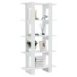 vidaXL Bücherregal/Raumteiler Hochglanz-Weiß 80x30x160 cm vidaXL Bücherregal/Raumteiler Hochglanz-Weiß 80x30x160 cm