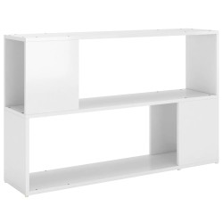 vidaXL Bücherregal Hochglanz-Weiß 100x24x63 cm Holzwerkstoff