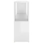 vidaXL Bücherregal Hochglanz-Weiß 100x24x63 cm Holzwerkstoff vidaXL Bücherregal Hochglanz-Weiß 100x24x63 cm Holzwerkstoff
