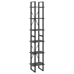 vidaXL Hochschrank Grau 40x30x210 cm Massivholz Kiefer