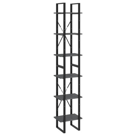 vidaXL Hochschrank Grau 40x30x210 cm Massivholz Kiefer