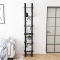 vidaXL Hochschrank Grau 40x30x210 cm Massivholz Kiefer vidaXL Hochschrank Grau 40x30x210 cm Massivholz Kiefer