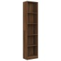 vidaXL Bücherregal 5 Fächer Braun Eiche 40x24x175 cm Holzwerkstoff vidaXL Bücherregal 5 Fächer Braun Eiche 40x24x175 cm Holzwerkstoff
