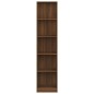 vidaXL Bücherregal 5 Fächer Braun Eiche 40x24x175 cm Holzwerkstoff vidaXL Bücherregal 5 Fächer Braun Eiche 40x24x175 cm Holzwerkstoff