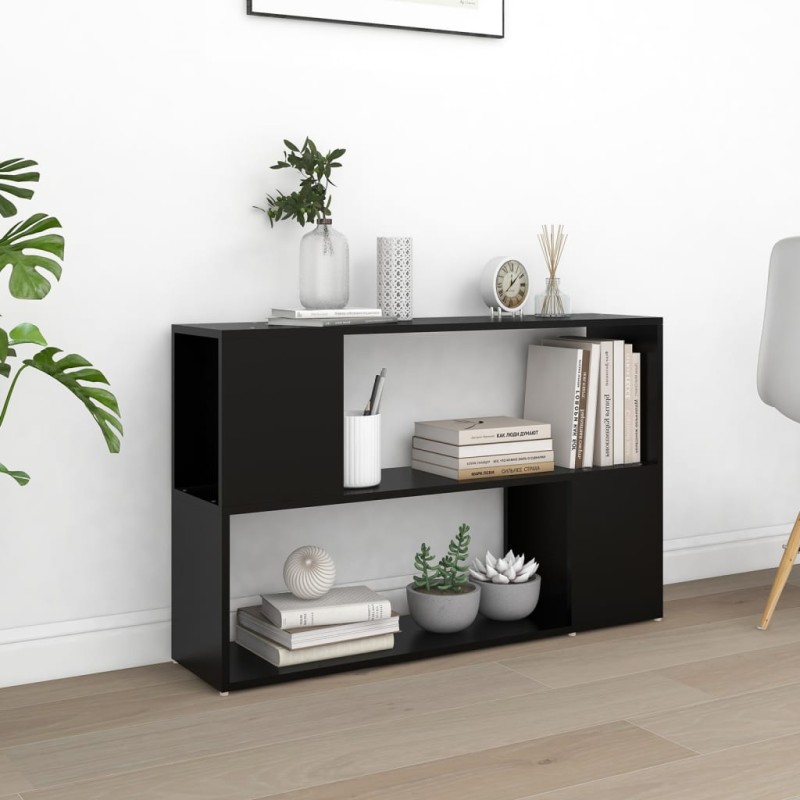 vidaXL Bücherregal Schwarz 100x24x63 cm Holzwerkstoff vidaXL Bücherregal Schwarz 100x24x63 cm Holzwerkstoff