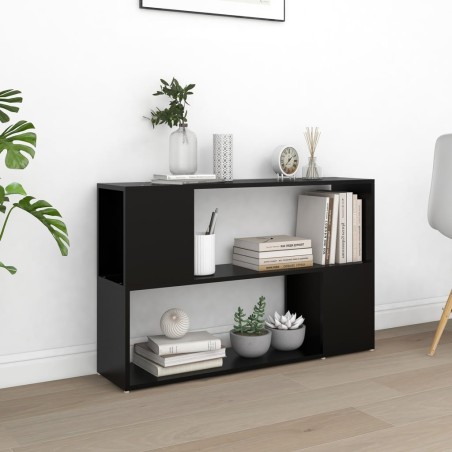 vidaXL Bücherregal Schwarz 100x24x63 cm Holzwerkstoff