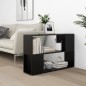 vidaXL Bücherregal Schwarz 100x24x63 cm Holzwerkstoff vidaXL Bücherregal Schwarz 100x24x63 cm Holzwerkstoff
