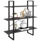 vidaXL Bücherregal Grau 100x30x105 cm Holzwerkstoff vidaXL Bücherregal Grau 100x30x105 cm Holzwerkstoff