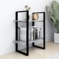 vidaXL Bücherregal 2 Fächer Betongrau 60x30x70 cm Holzwerkstoff vidaXL Bücherregal 2 Fächer Betongrau 60x30x70 cm Holzwerkstoff