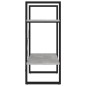 vidaXL Bücherregal 2 Fächer Betongrau 60x30x70 cm Holzwerkstoff vidaXL Bücherregal 2 Fächer Betongrau 60x30x70 cm Holzwerkstoff