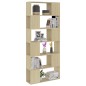 vidaXL Bücherregal Raumteiler Sonoma-Eiche 80x24x186 cm Holzwerkstoff vidaXL Bücherregal Raumteiler Sonoma-Eiche 80x24x186 cm Holzwerkstoff