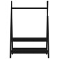 vidaXL Kleiderschrank Schwarz 100x45,5x150 cm Massivholz Kiefer vidaXL Kleiderschrank Schwarz 100x45,5x150 cm Massivholz Kiefer