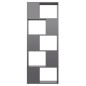 vidaXL Bücherregal Raumteiler Hochglanz-Grau 60x24x155 cm vidaXL Bücherregal Raumteiler Hochglanz-Grau 60x24x155 cm