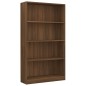 vidaXL Bücherregal 4 Fächer Braun Eichen-Optik 80x24x142 cm vidaXL Bücherregal 4 Fächer Braun Eichen-Optik 80x24x142 cm
