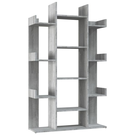 vidaXL Bücherregal Grau Sonoma 86x25,5x140 cm Holzwerkstoff