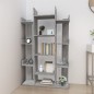 vidaXL Bücherregal Grau Sonoma 86x25,5x140 cm Holzwerkstoff vidaXL Bücherregal Grau Sonoma 86x25,5x140 cm Holzwerkstoff