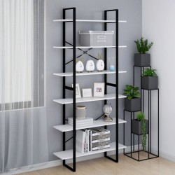 vidaXL Hochschrank Weiß 100x30x210 cm Holzwerkstoff