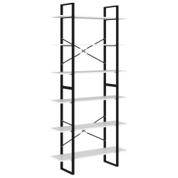 vidaXL Hochschrank Weiß 100x30x210 cm Holzwerkstoff