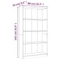 vidaXL Bücherregal 4 Fächer Grau Sonoma 80x24x142 cm Holzwerkstoff vidaXL Bücherregal 4 Fächer Grau Sonoma 80x24x142 cm Holzwerkstoff