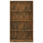 vidaXL Bücherregal 4 Fächer Räuchereiche 80x24x142 cm Holzwerkstoff vidaXL Bücherregal 4 Fächer Räuchereiche 80x24x142 cm Holzwerkstoff
