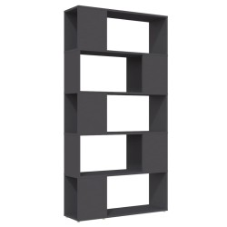 vidaXL Bücherregal Raumteiler Grau 80x24x155 cm Holzwerkstoff