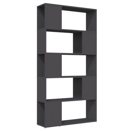 vidaXL Bücherregal Raumteiler Grau 80x24x155 cm Holzwerkstoff