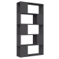 vidaXL Bücherregal Raumteiler Grau 80x24x155 cm Holzwerkstoff vidaXL Bücherregal Raumteiler Grau 80x24x155 cm Holzwerkstoff