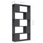 vidaXL Bücherregal Raumteiler Grau 80x24x155 cm Holzwerkstoff vidaXL Bücherregal Raumteiler Grau 80x24x155 cm Holzwerkstoff