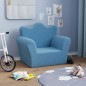 vidaXL Kindersofa Blau Weich Plüsch vidaXL Kindersofa Blau Weich Plüsch