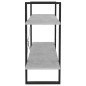 vidaXL Bücherregal 2 Fächer Betongrau 100x30x70 cm Holzwerkstoff vidaXL Bücherregal 2 Fächer Betongrau 100x30x70 cm Holzwerkstoff