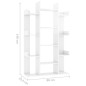 vidaXL Bücherregal Hochglanz-Weiß 86x25,5x140 cm Holzwerkstoff vidaXL Bücherregal Hochglanz-Weiß 86x25,5x140 cm Holzwerkstoff