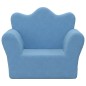 vidaXL Kindersofa Blau Weich Plüsch vidaXL Kindersofa Blau Weich Plüsch