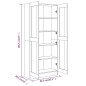 vidaXL Badezimmerschrank Räuchereiche 82,5x30,5x185,5 cm Holzwerkstoff vidaXL Badezimmerschrank Räuchereiche 82,5x30,5x185,5 cm Holzwerkstoff