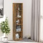 vidaXL Bücherregal 5 Fächer Räuchereiche 40x24x175 cm Holzwerkstoff vidaXL Bücherregal 5 Fächer Räuchereiche 40x24x175 cm Holzwerkstoff