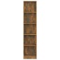 vidaXL Bücherregal 5 Fächer Räuchereiche 40x24x175 cm Holzwerkstoff vidaXL Bücherregal 5 Fächer Räuchereiche 40x24x175 cm Holzwerkstoff