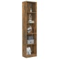 vidaXL Bücherregal 5 Fächer Räuchereiche 40x24x175 cm Holzwerkstoff vidaXL Bücherregal 5 Fächer Räuchereiche 40x24x175 cm Holzwerkstoff