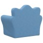 vidaXL Kindersofa Blau Weich Plüsch vidaXL Kindersofa Blau Weich Plüsch