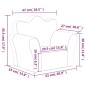 vidaXL Kindersofa Blau Weich Plüsch vidaXL Kindersofa Blau Weich Plüsch