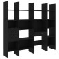 vidaXL 4-tlg. Bücherregal-Set Schwarz Holzwerkstoff vidaXL 4-tlg. Bücherregal-Set Schwarz Holzwerkstoff