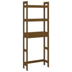 vidaXL Toilettenregal Honigbraun 63x26x171 cm Massivholz Kiefer