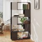 vidaXL Bücherregal Raumteiler Hochglanz-Grau 80x24x155cm Holzwerkstoff vidaXL Bücherregal Raumteiler Hochglanz-Grau 80x24x155cm Holzwerkstoff