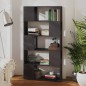 vidaXL Bücherregal Raumteiler Hochglanz-Grau 80x24x155cm Holzwerkstoff vidaXL Bücherregal Raumteiler Hochglanz-Grau 80x24x155cm Holzwerkstoff