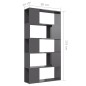 vidaXL Bücherregal Raumteiler Hochglanz-Grau 80x24x155cm Holzwerkstoff vidaXL Bücherregal Raumteiler Hochglanz-Grau 80x24x155cm Holzwerkstoff